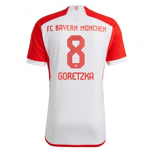 Fotbalové Dres Bayern Munich Leon Goretzka #8 Domácí 2023-24 Krátký Rukáv